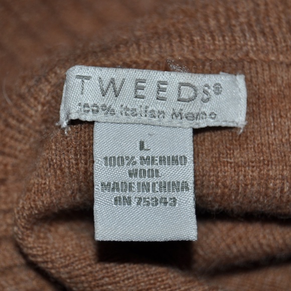 TWEEDS Italian Merino Wool Turtleneck Sweater [D5] - Picture 7 of 7